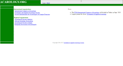 Desktop Screenshot of acarology.org